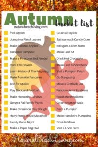 3 Fall Bucket Lists