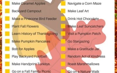 3 Fall Bucket Lists