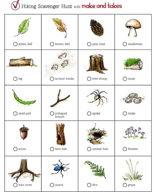 Five Nature Scavenger Hunts For Kids