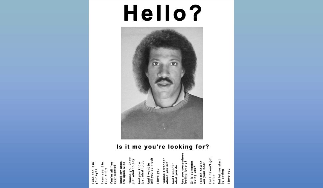 Printable Lionel Richie Flyer