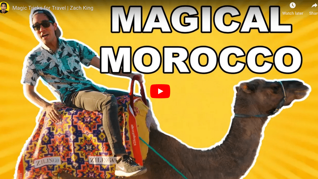 MAGICIAN ZACH KING SHARES TRAVEL TIPS