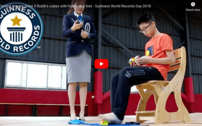 Solving Rubiks Cube With Feet And Hands
