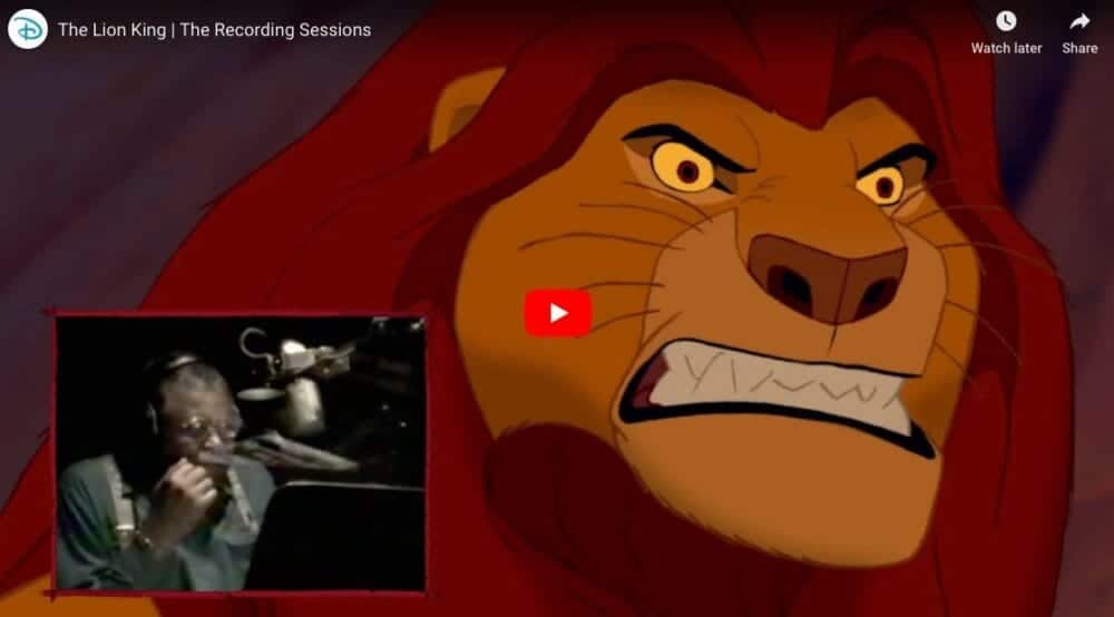 Lion King Recording Session