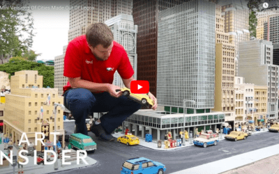 Model Cities Made From Lego