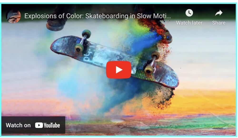 Slow-Mo Skateboard Rainbows