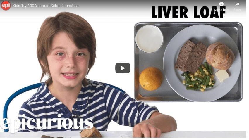 100 Years Of School Lunches