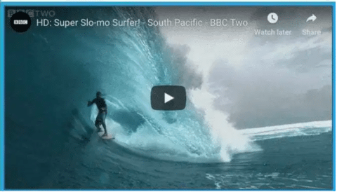 Professional Surfer In Slow Motion