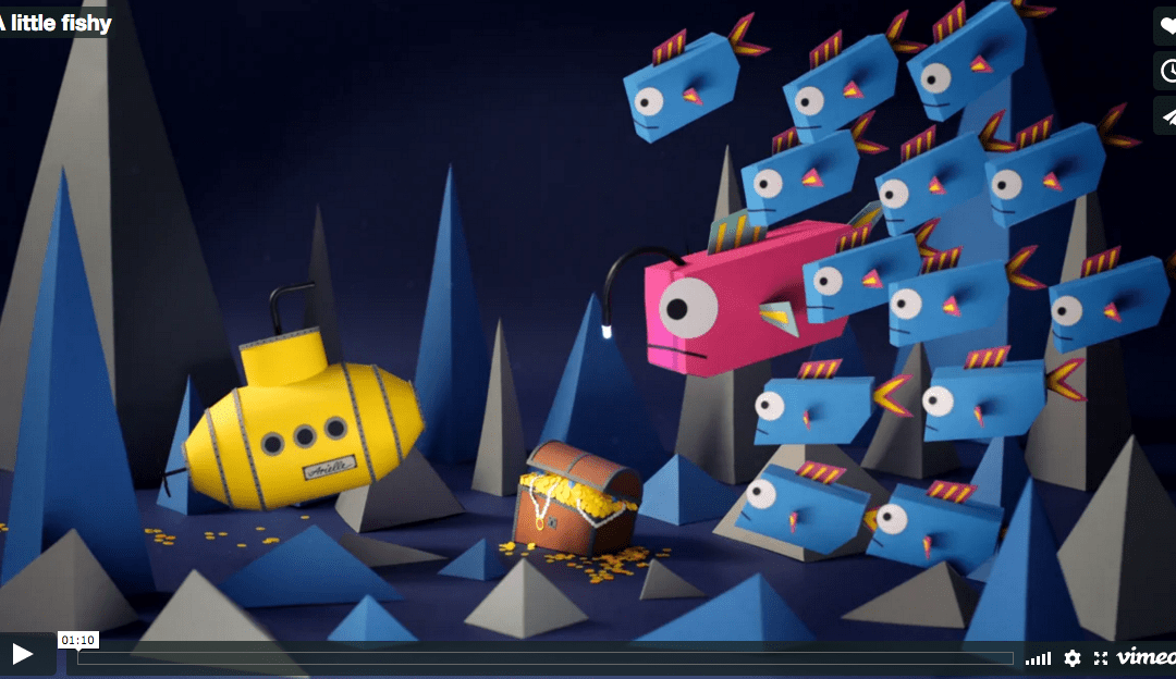 Paper Fish Stop Motion