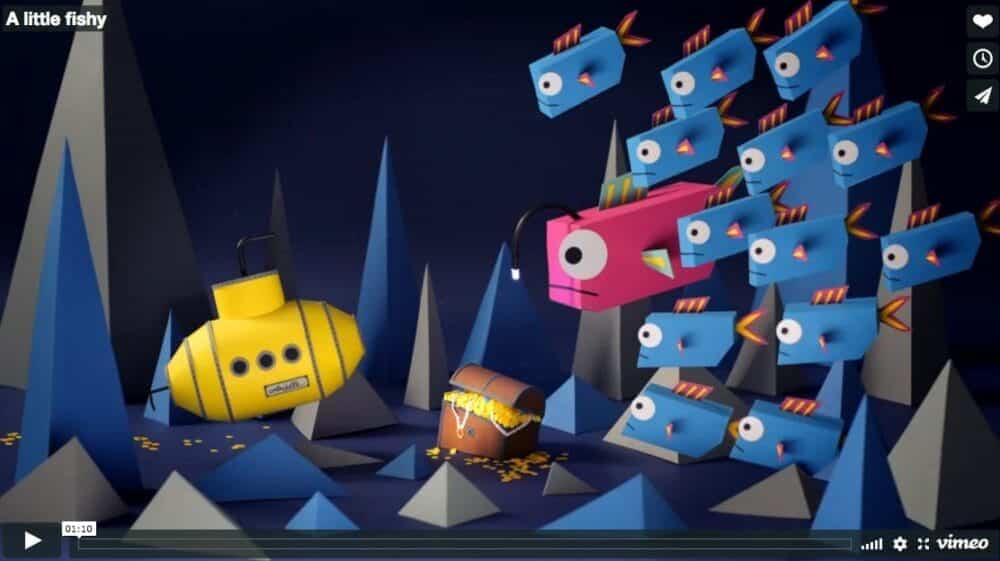 Paper Fish Stop Motion