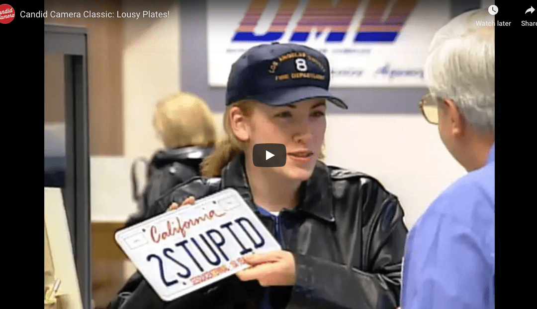 Candid Camera: Lousy Plates
