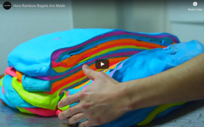 Tasty Rainbow Bagels