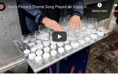 Harry Potter On Glass Harp