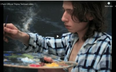 Creative Artist Paints Masterpiece