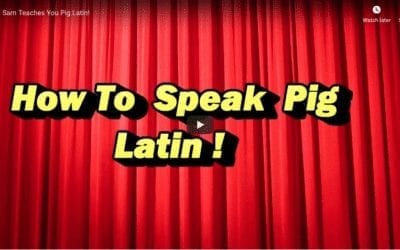 How To Speak Pig Latin