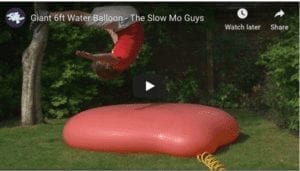 Slow Motion: Giant Water Balloon