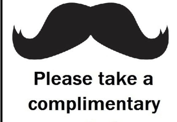 Free Moustache Printable
