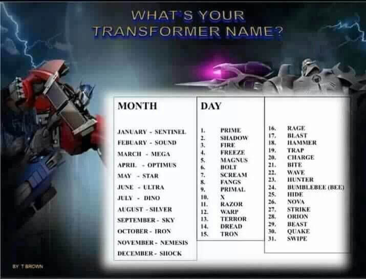 Transformers Name Generator ๐ค