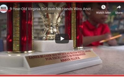 Girl Wins Penmanship Award