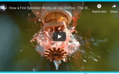 Fire Sprinkler In Slow Motion
