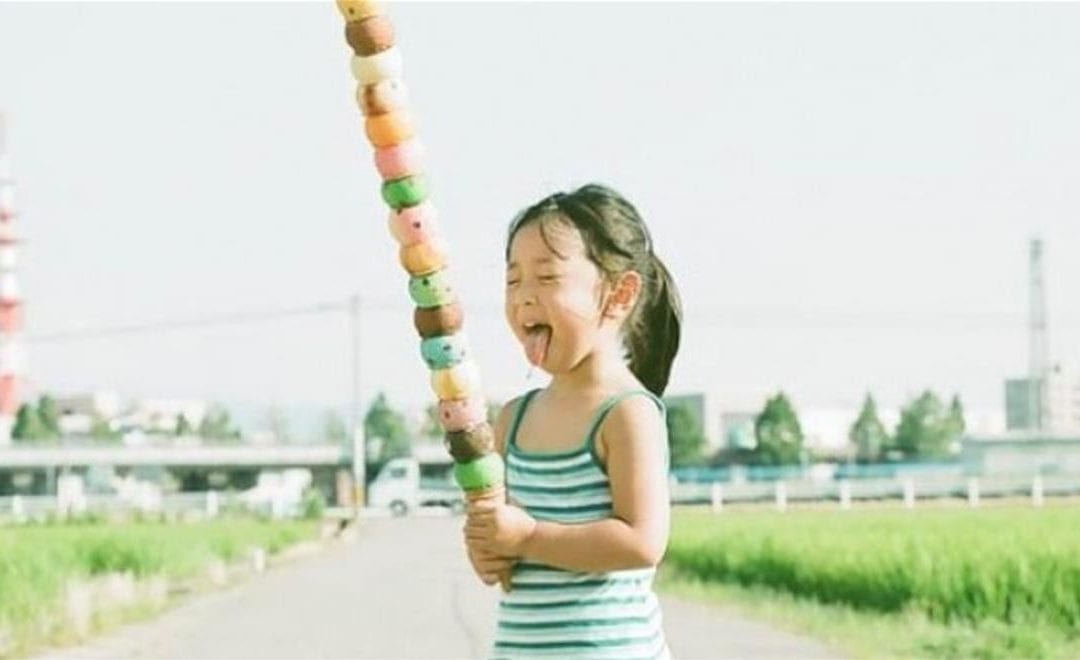 Childhood Smiles With Giant Props