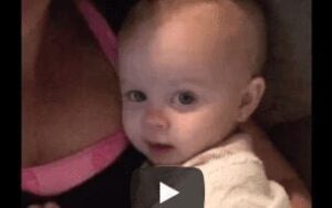 Adorable Baby Sings With Mom