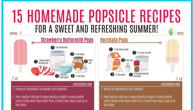 15 Homemade Popsicle Recipes