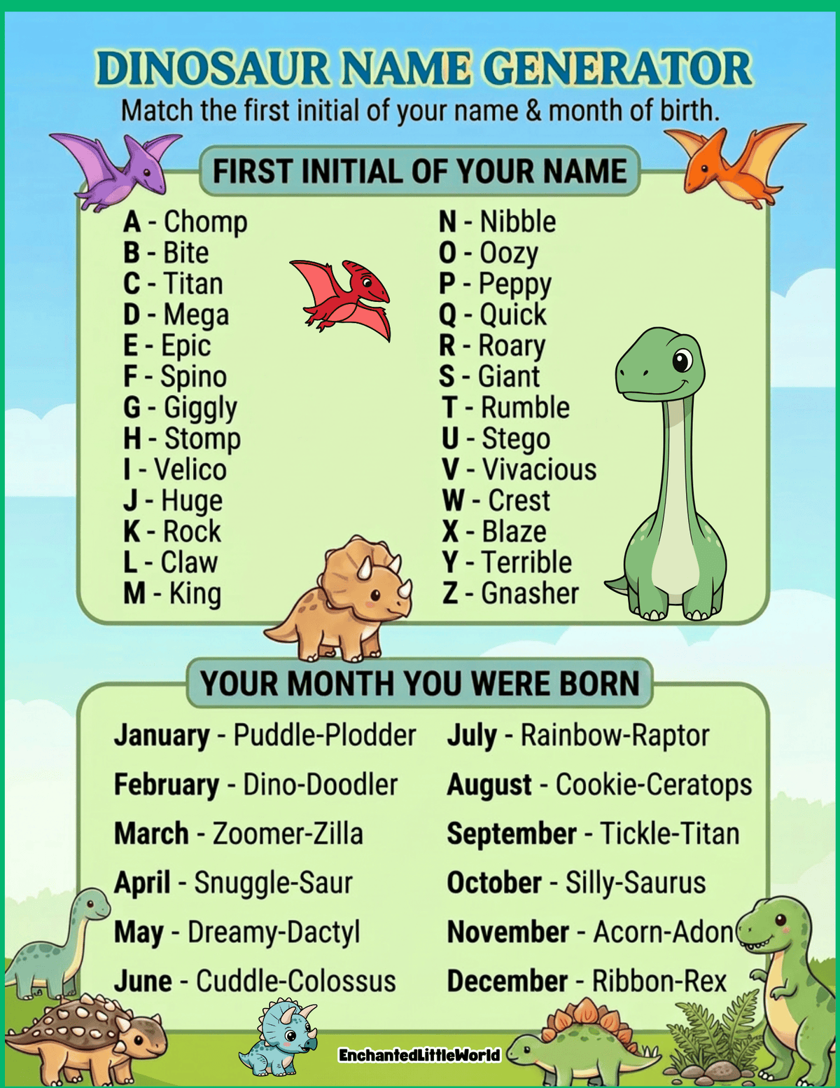 Free-printable-dinosaur-name-generator-for-kids DInosaur Name Generator