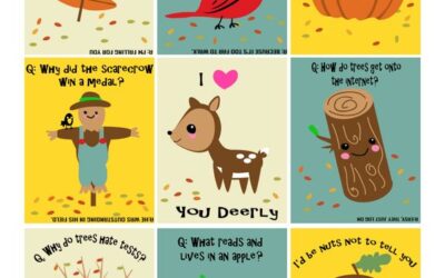 Free Printable 3 Fall Lunch Box Notes