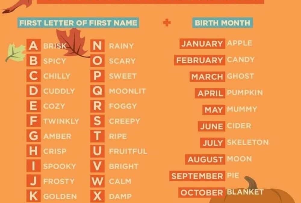 Fall Name Generator For Kids 🍁