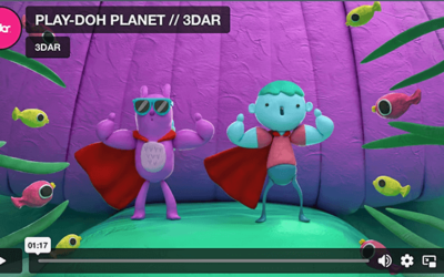 Colorful Play-Doh Planet
