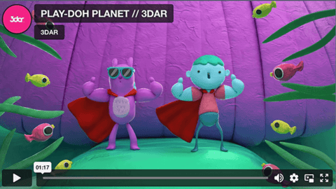 Colorful Play-Doh Planet