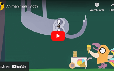 Slow Sloth Eats Ice-Cream