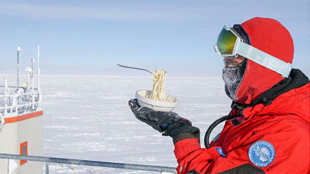Cooking Outdoors In Antartica