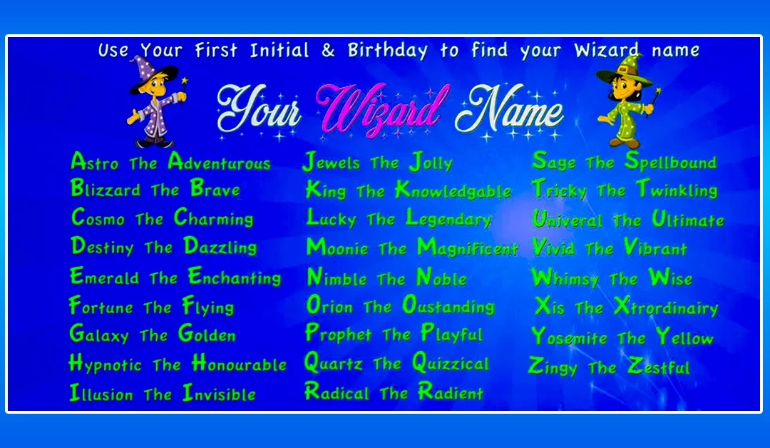 Free Printable Wizard Name Generator ๐งโโ๏ธ