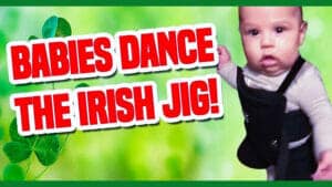 Twin Babies Dancing To The Irish Jig