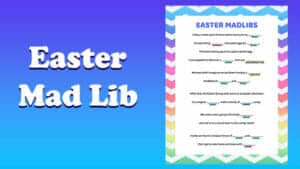 Funny Easter Mad Lib