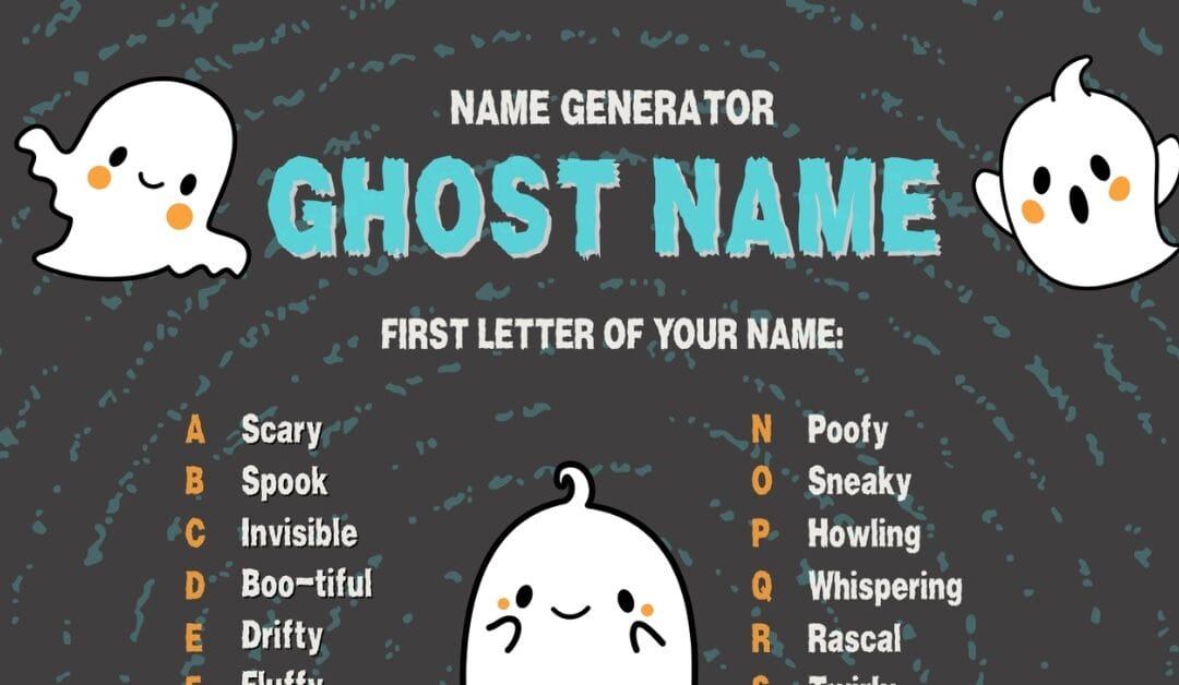 Free Printable Ghost Name Generator ๐ป