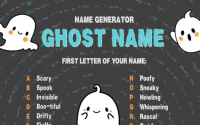 Free Printable Ghost Name Generator 👻