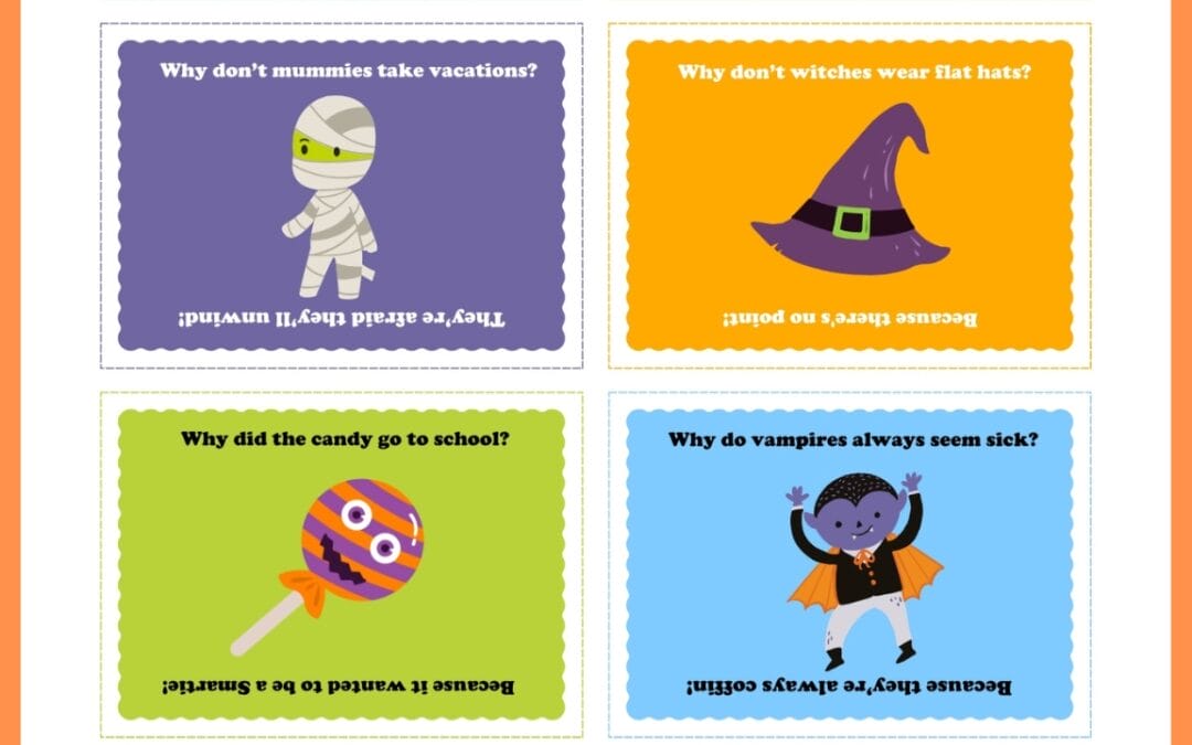 Free Printable Halloween Lunchbox Notes 🎃