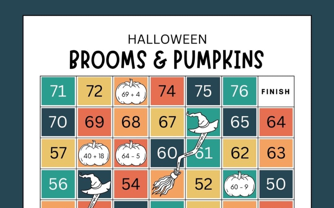Free Printable Halloween Math Game 🧙‍♀️