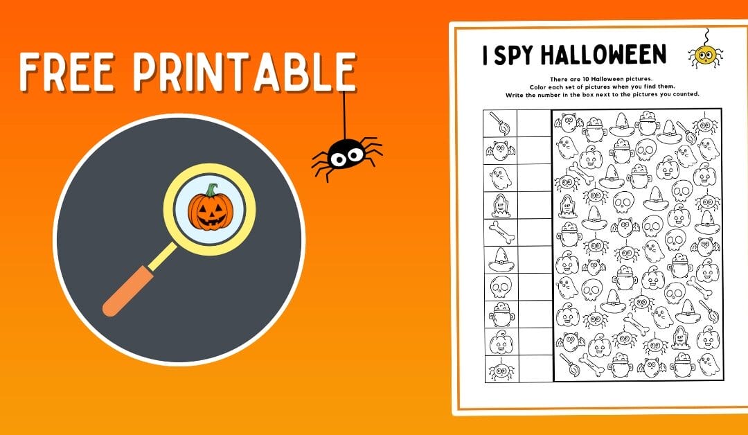 Free Printable Halloween I Spy 🎃