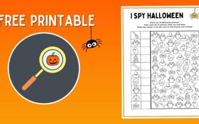 Free Printable Halloween I Spy 🎃