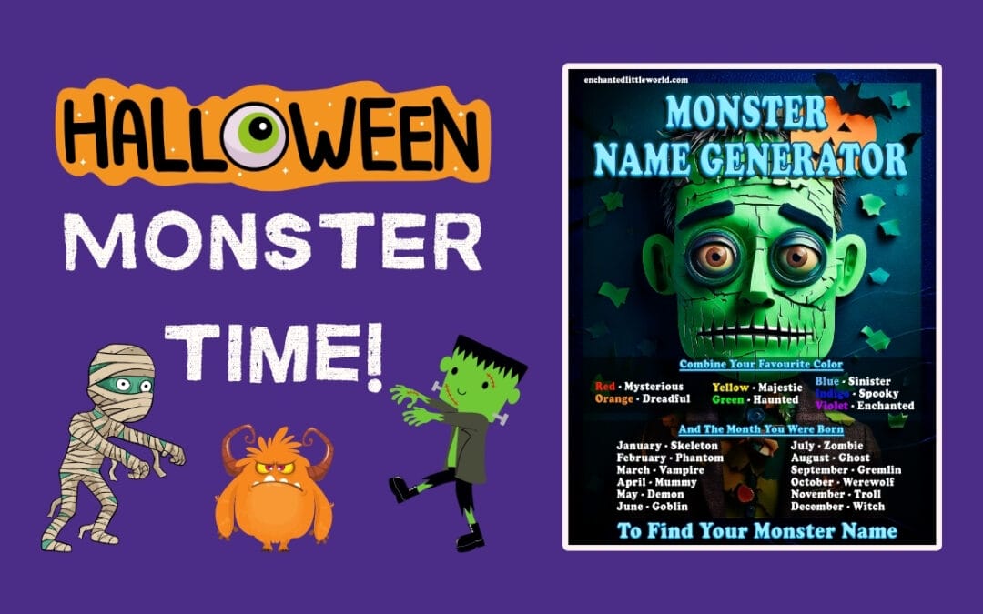Free Printable Monster Name Generator