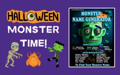 Free Printable Monster Name Generator