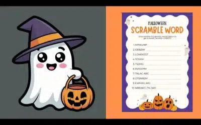 Free Printable Halloween Word Scramble 👻