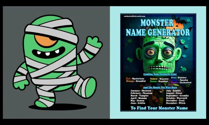 Free Printable Monster Name Generator 🧟‍♂️