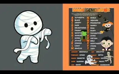 Free Printable Halloween Name Generator π»