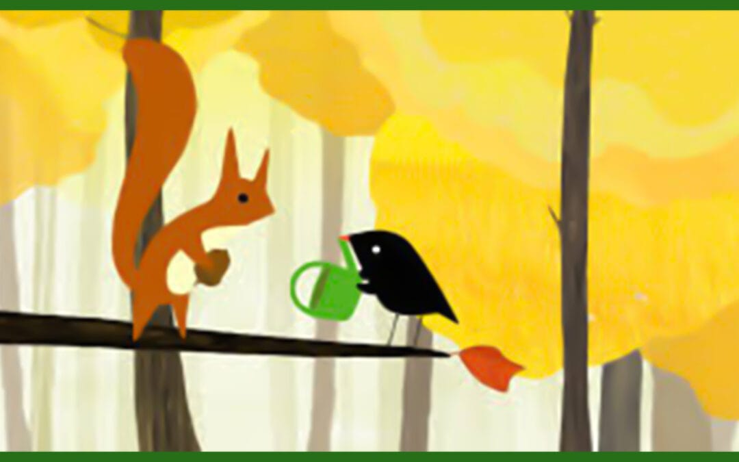 Autumn Animation Little Bird & Squirrel 🐿️