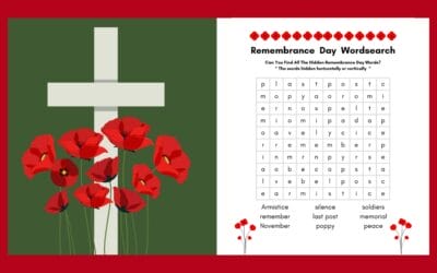 Free Printable Remembrance Day Wordsearch