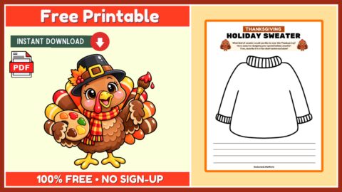 Free Thanksgiving Coloring Activity